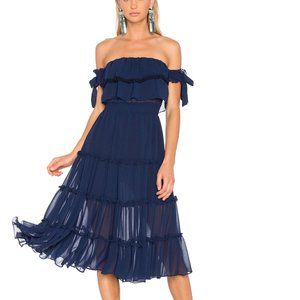NWT MISA Los Angeles Micaela Dress Navy Small